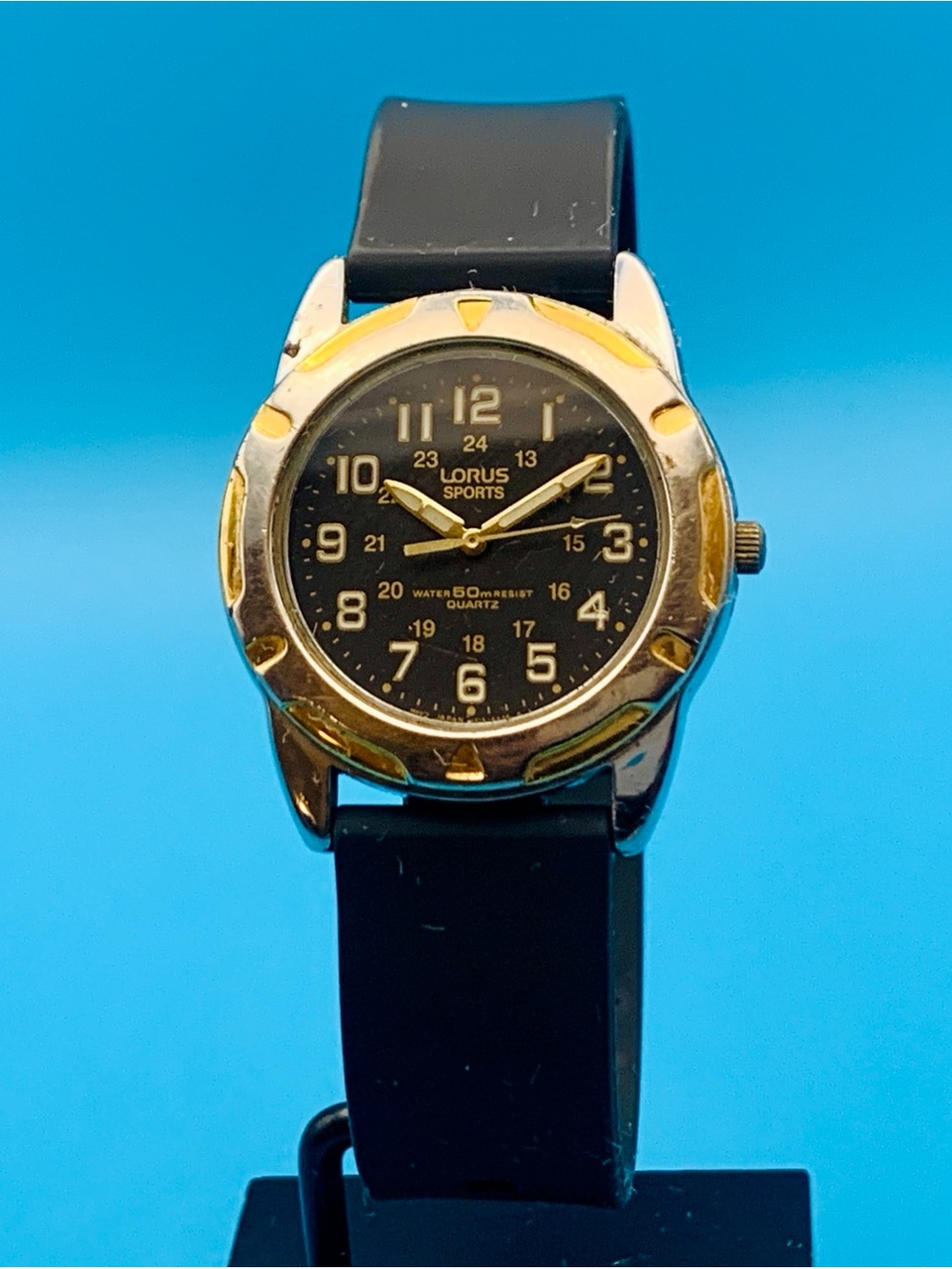 LORUS SPORTS By SEIKO V515-6C40 Men’s Vintage Field Watch Working New Batt/Strap